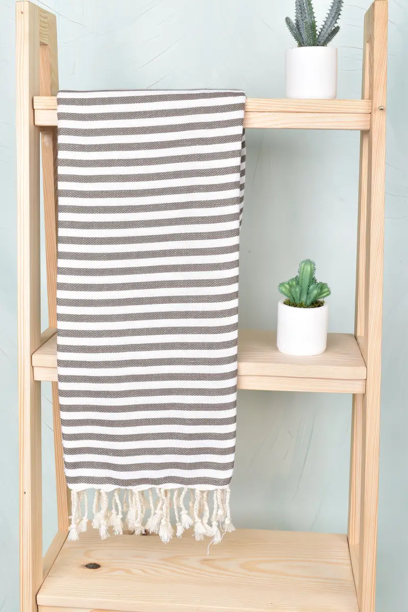 Bachelorette Party Favors, Best Friend Christmas Gift, Beach Towel Monogram, Gifts For Him, Beach Towel Gift, 70x40 Cotton Striped Towel, Gym Towel - 8