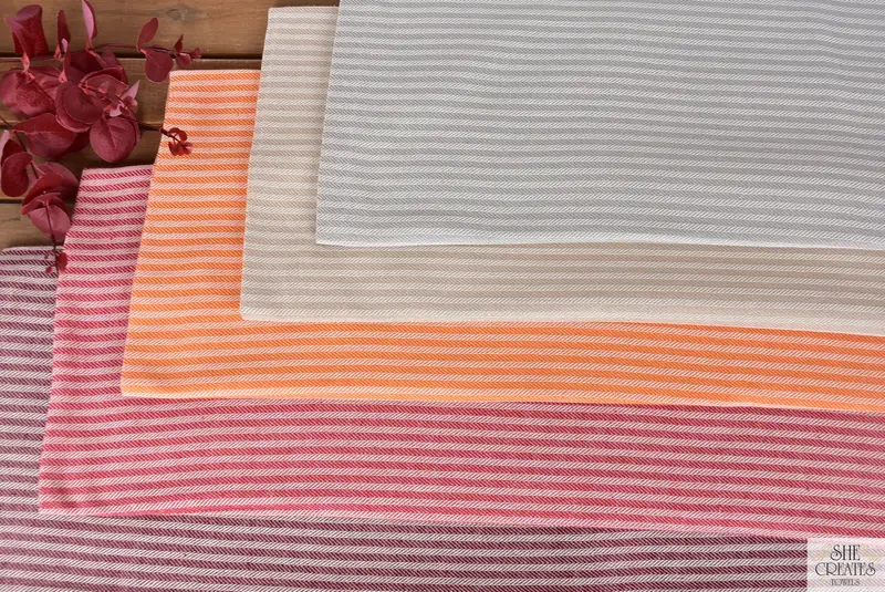 Grandma Gift, Personalized Towel Gift, Quick-Dry Beach Towel, Summer Towel, 68x38 Linen Striped Towel, Hammam towel, Monogrammed Beach Towel - 5