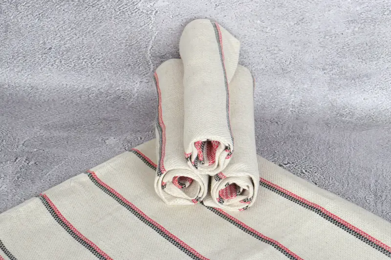 Toallas de pedido a granel, toallas de bordado, toalla de cocina de monograma, regalo de dama de honor, regalos de Navidad, regalo de boda, toallas de rayas de lino 40x20, toallas de baño - 7