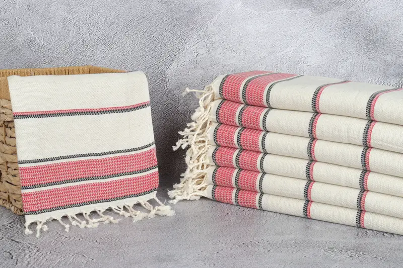 Toallas de pedido a granel, toallas de bordado, toalla de cocina de monograma, regalo de dama de honor, regalos de Navidad, regalo de boda, toallas de rayas de lino 40x20, toallas de baño - 3