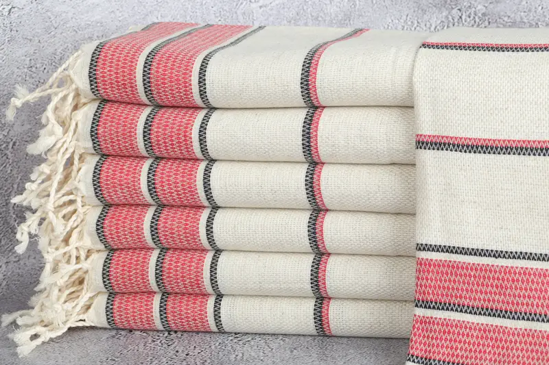 Toallas de pedido a granel, toallas de bordado, toalla de cocina de monograma, regalo de dama de honor, regalos de Navidad, regalo de boda, toallas de rayas de lino 40x20, toallas de baño - 1