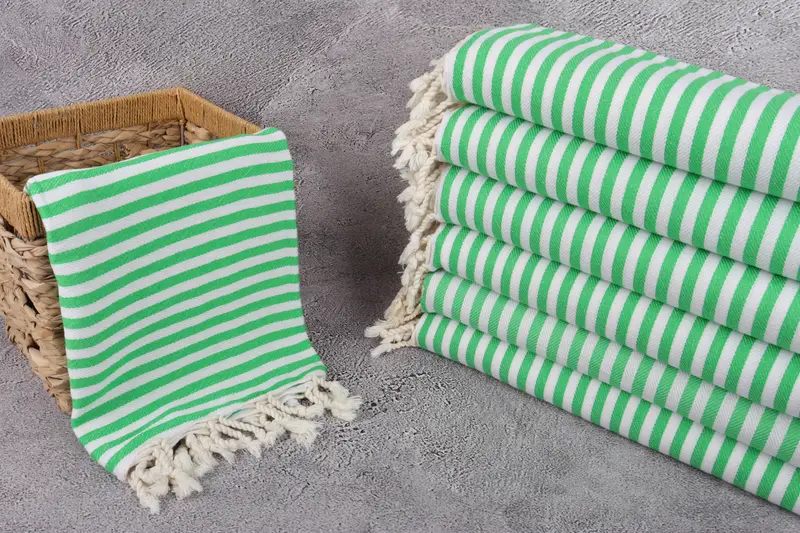 Best Wedding Gift, Bachelorette Towel, Turkish towel, Monogram Turkish Towel, Valentines Day Gift Idea, Custom Towel, 70x40 Cotton Striped Towel - 3