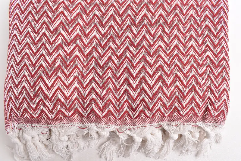 76x64 Cotton Zig zag Towel, Bachelorette Gifts, Christmas Tablecloth, Bachelorette Party Favors, Woven Throw Blanket, Personalized Gift For Him - 4