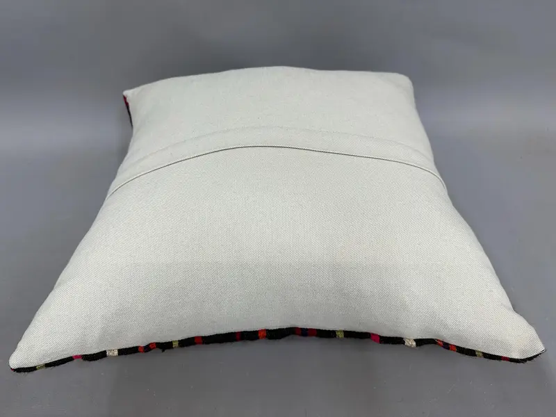 Vintage Pillow, Authentic Cushion Case, Handmade Kilim Cushion, Cushion Cover, Home Decor Pillow, Aztec Pillow Case, 20x20 Pink Pillow Sham - 7