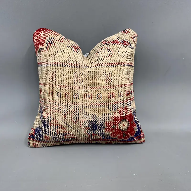 Gesticktes Southwestern Wurfkissen, 16x16 Vintage Kissen