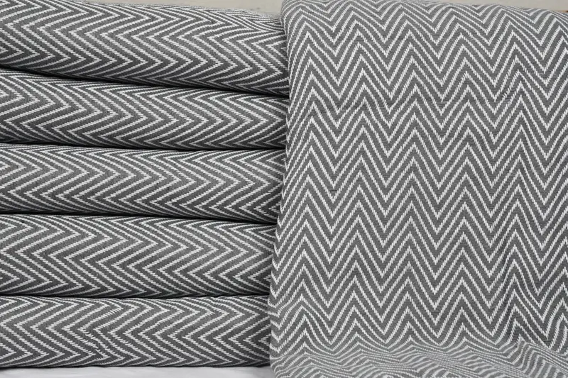 Boho Throw Blankets, Woven Blanket, First Wedding Anniversary Gift, Bachelorette Party Decorations, Custom Blanket, 96x80 Cotton Chevron Towel - 2