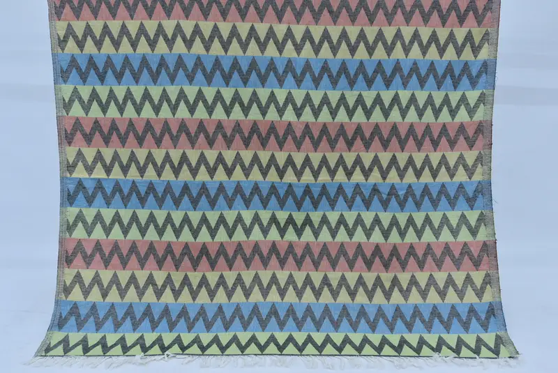 70x40 Cotton Zigzag Design Towel, Eco-friendly Turkish peshtemal towel, Gift For Him, Bachelor Party Favors, Sand-free towel, Home Decor Gifts - 1