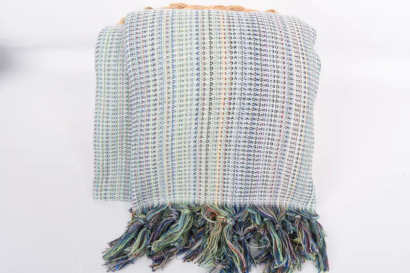 Family Gift Basket, Bridesmaid Gifts, Monogram Blanket, Woven Throw Blanket, 100x80 Cotton Waffle Towel, Turkish Tablecloth, Gift For Mom - 5