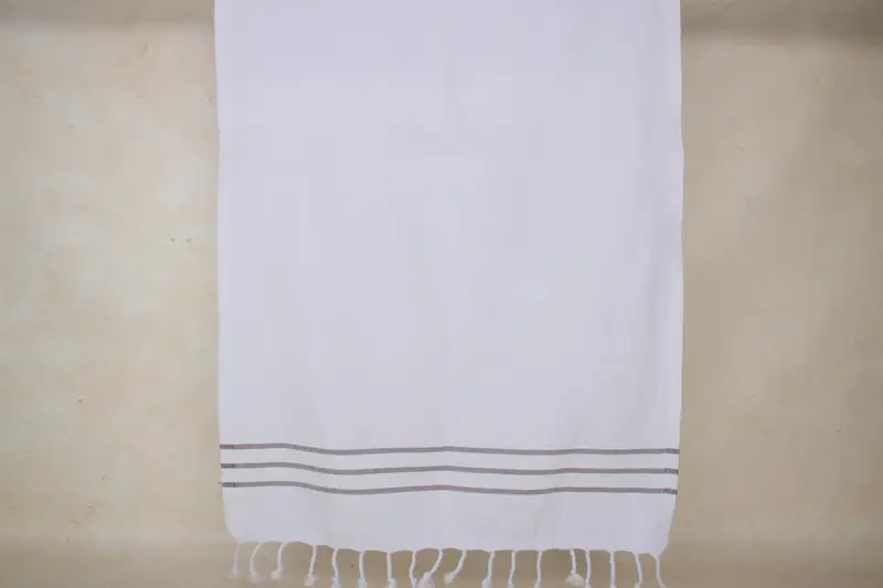 Toalla a rayas de algodón 40x24, regalo personalizado, regalo de boda de tema de playa, regalos personalizados, regalos de Navidad, toalla de mano personalizada, regalo de spa - 5