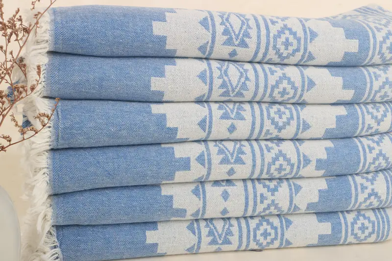 Gifts For Him, Xmas Gifts, Organic Beach Towel, Wedding Gifts Towel, Holiday Towel, 70x36 Linen Aztec Towel, Oversized Beach Towel, Best Beach Towel - 2