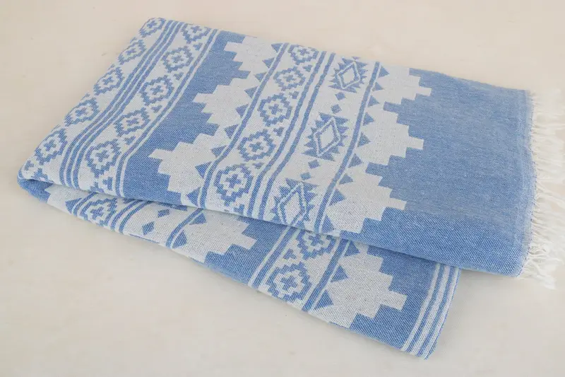 Gifts For Him, Xmas Gifts, Organic Beach Towel, Wedding Gifts Towel, Holiday Towel, 70x36 Linen Aztec Towel, Oversized Beach Towel, Best Beach Towel - 8