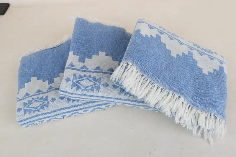 Gifts For Him, Xmas Gifts, Organic Beach Towel, Wedding Gifts Towel, Holiday Towel, 70x36 Linen Aztec Towel, Oversized Beach Towel, Best Beach Towel - 3