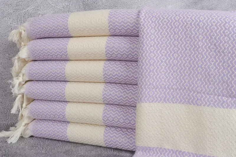 Beach Wedding Favor, Bathroom Towel, Gift For Wedding Day, Small Bath Towels, 40x18 Cotton Zigzag Towel, Personalized Gifts, Turkish Hand Towel - 1