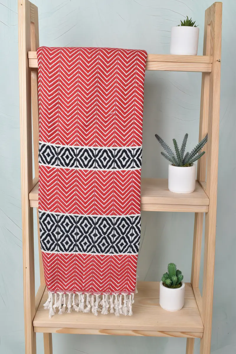 Bridesmaid Gift, Bachelorette Party Gifts, Turkish Towel Beach, Engagement Gift, Large Beach Towel Personalized, 70x40 Cotton Chevron Towel - 8