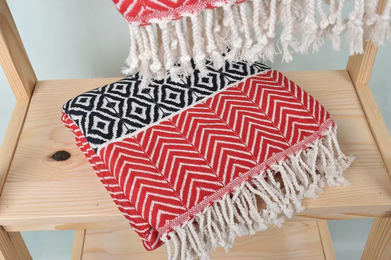 Bridesmaid Gift, Bachelorette Party Gifts, Turkish Towel Beach, Engagement Gift, Large Beach Towel Personalized, 70x40 Cotton Chevron Towel - 5