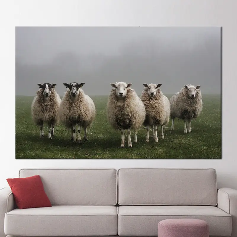 Lienzo elegante de granja: arte impreso para un encanto rústico