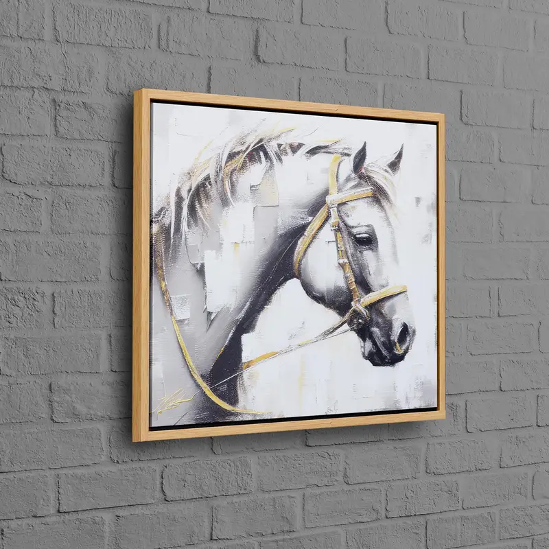 モダンな抽象馬キャンバス: 馬愛好家のための豪華な装飾