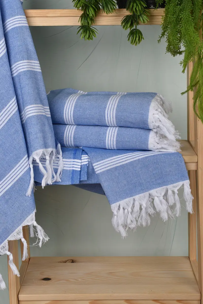 Sand-resistant Turkish towel for the beach, 70x30 Cotton Striped Towel, Personalized Gift, Bridesmaid Gift Towel, Beach towel, Gift For Best Friend - 6