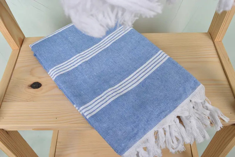 Sand-resistant Turkish towel for the beach, 70x30 Cotton Striped Towel, Personalized Gift, Bridesmaid Gift Towel, Beach towel, Gift For Best Friend - 5