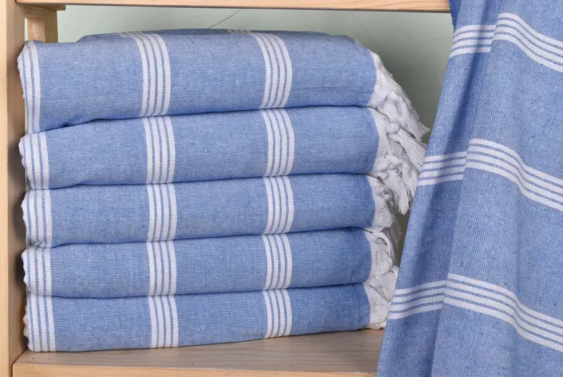 Sand-resistant Turkish towel for the beach, 70x30 Cotton Striped Towel, Personalized Gift, Bridesmaid Gift Towel, Beach towel, Gift For Best Friend - 2