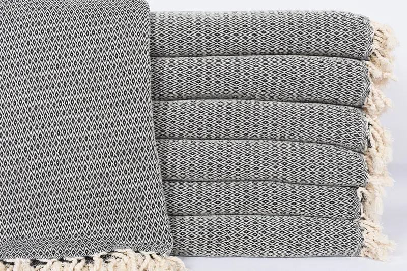 Turkish Cotton Blanket, Bachelorette Party Favors, Custom Blanket, Bachelorette Party Favors Beach, Wedding Favors, 96x80 Cotton Diamond Towel - 1