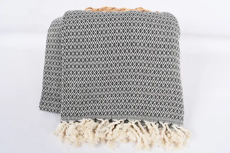 Turkish Cotton Blanket, Bachelorette Party Favors, Custom Blanket, Bachelorette Party Favors Beach, Wedding Favors, 96x80 Cotton Diamond Towel - 5