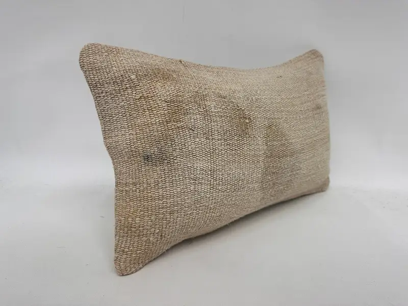 Bright Pillow Sham, Couch Cushion Case, Cushion Case, Boho Pillow Sham Cover, 12x20 White Cushion Case, Turkish Pillow, Antique Pillows - 3