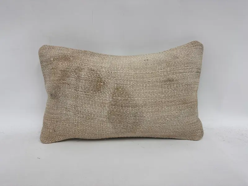 Bright Pillow Sham, Couch Cushion Case, Cushion Case, Boho Pillow Sham Cover, 12x20 White Cushion Case, Turkish Pillow, Antique Pillows - 1