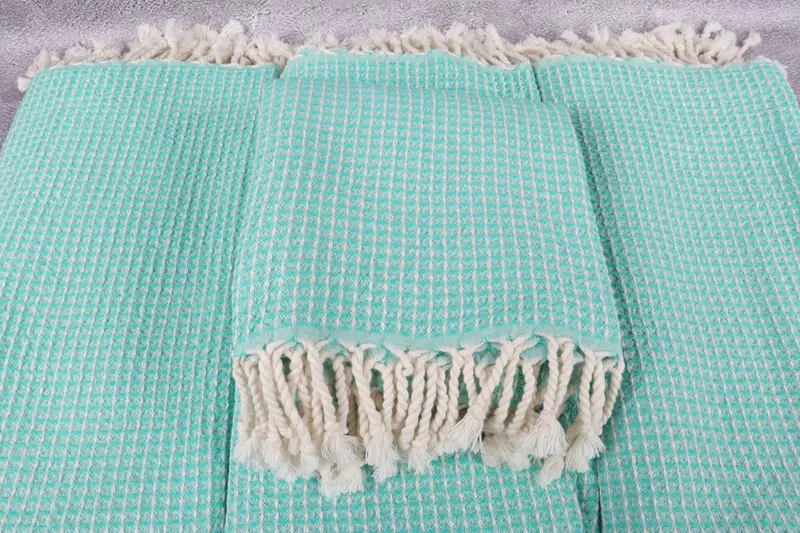 Wedding Anniversary Gift, Bride Gift, Wedding Gifts Towel, Bachelor Bachelorette Party Favors, 68x36 Cotton Waffle Towel, Monogrammed Beach Towel - 4
