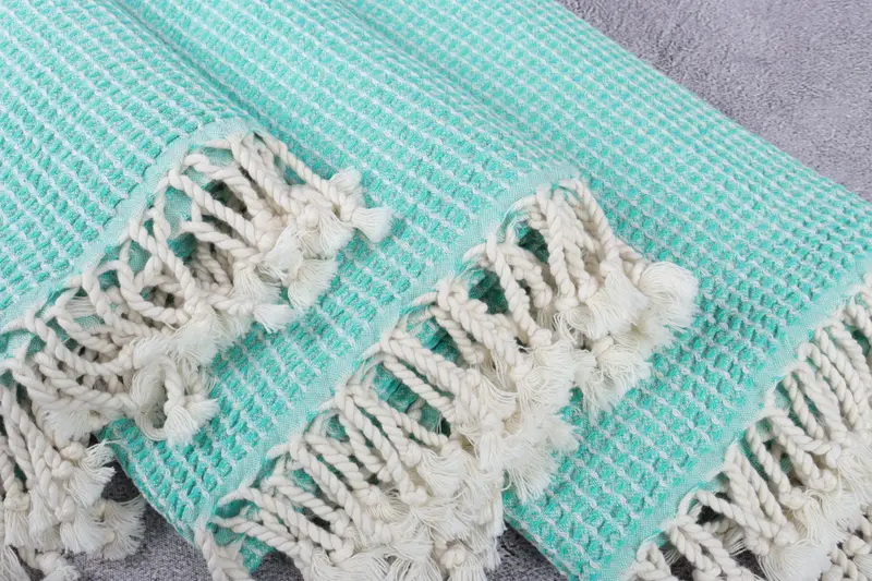 Wedding Anniversary Gift, Bride Gift, Wedding Gifts Towel, Bachelor Bachelorette Party Favors, 68x36 Cotton Waffle Towel, Monogrammed Beach Towel - 5