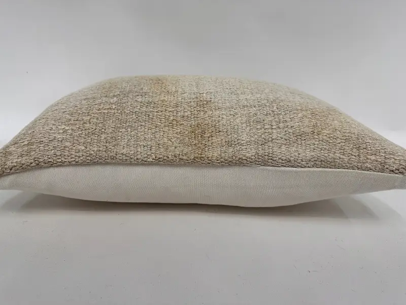 Antique Pillows, Gift Pillow, Nomadic Pillow Sham, Christmas Pillow, Cushion Cover, Handmade Kilim Cushion, 12x20 White Cushion Case - 5