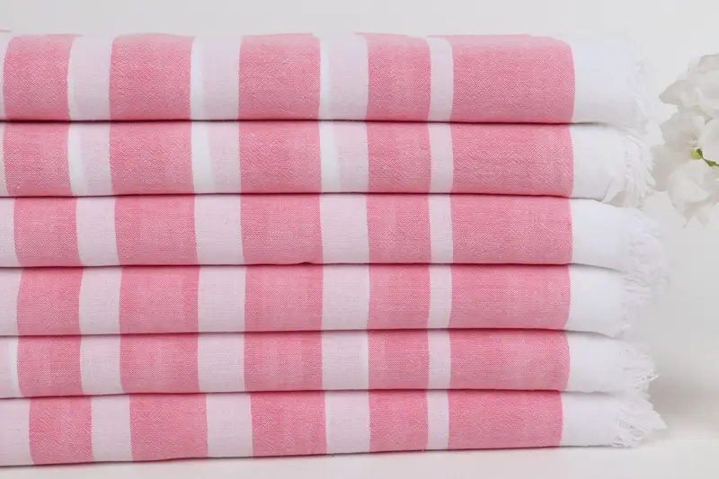64x40 Cotton Striped Towel, Lightweight quick-dry peshtemal towel for travel, Bride Gift, Best Friend Gift, Large Turkish Towel, Gifts For Him - 3