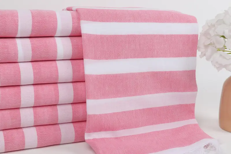 64x40 Cotton Striped Towel, Lightweight quick-dry peshtemal towel for travel, Bride Gift, Best Friend Gift, Large Turkish Towel, Gifts For Him - 2