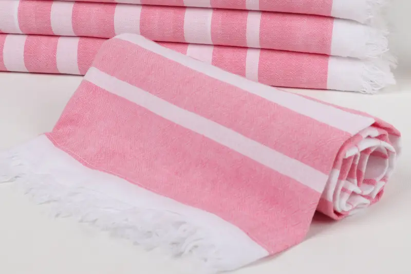 64x40 Cotton Striped Towel, Lightweight quick-dry peshtemal towel for travel, Bride Gift, Best Friend Gift, Large Turkish Towel, Gifts For Him - 4