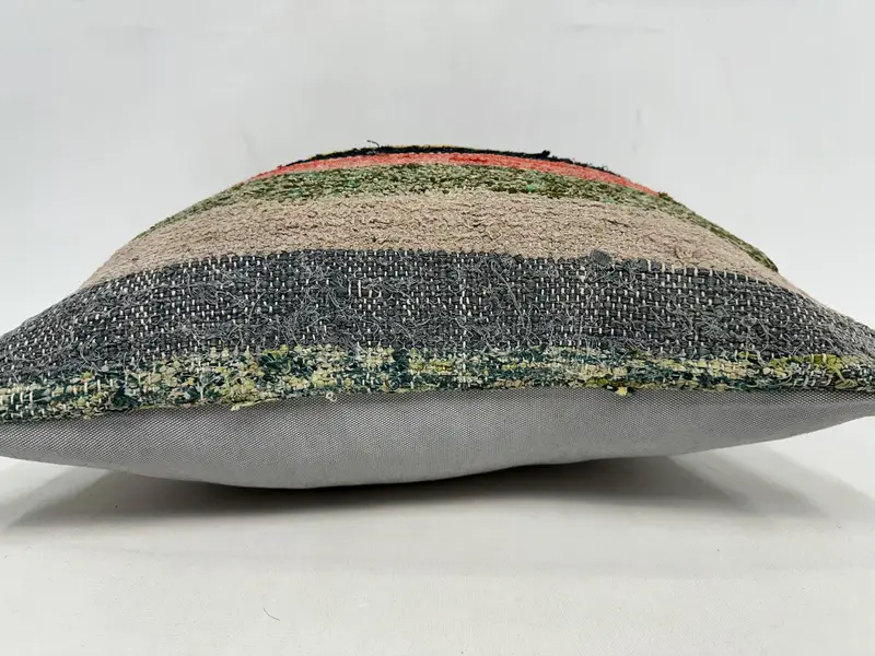 Pillow for Sofa, 20x20 Blue Pillow Sham, Accent Cushion Case, Pillow for Couch, Cushion Case, Wholesale Pillow, Kilim Pillow, Muted Cushion Case - 5