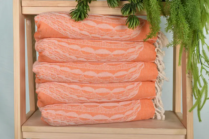 Beach Theme Wedding Gift, Turkish Tea Towel, Maid Of Honor Gift, Personalized Hand Towel, 36x18 Cotton Striped Design Towel, Personalized Dish Towel - 2