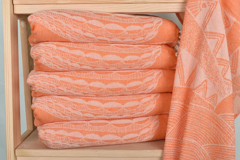 Beach Theme Wedding Gift, Turkish Tea Towel, Maid Of Honor Gift, Personalized Hand Towel, 36x18 Cotton Striped Design Towel, Personalized Dish Towel - 3