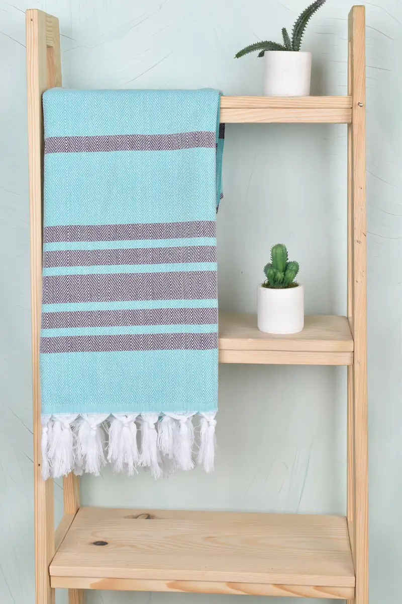 Girls Weekend Favors, Luxury Turkish Bath Towel, Bridesmaid Proposal Gift, Luxury towel, Summer Gift, Bachelorette Gifts, 64x40 Cotton Chevron Towel - 8
