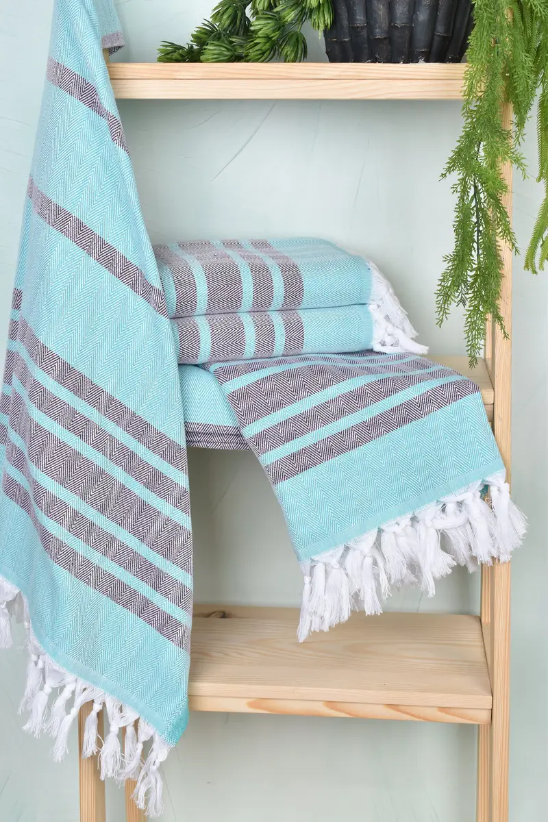 Girls Weekend Favors, Luxury Turkish Bath Towel, Bridesmaid Proposal Gift, Luxury towel, Summer Gift, Bachelorette Gifts, 64x40 Cotton Chevron Towel - 6