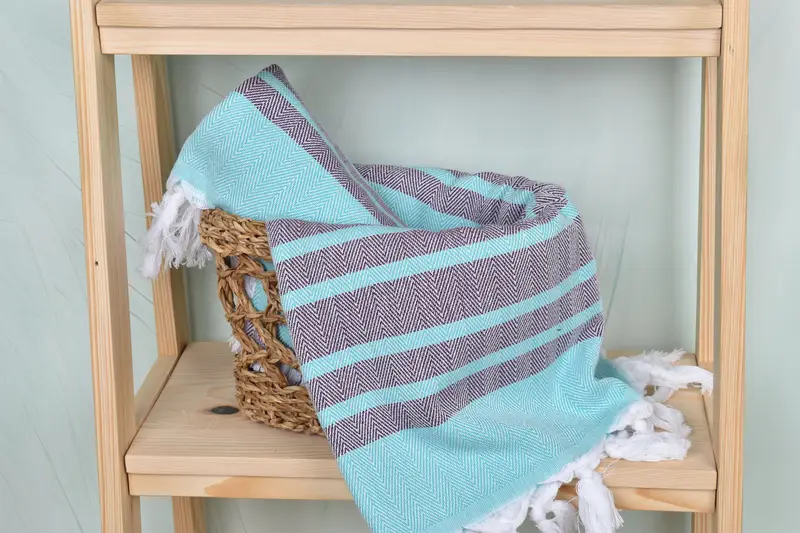 Girls Weekend Favors, Luxury Turkish Bath Towel, Bridesmaid Proposal Gift, Luxury towel, Summer Gift, Bachelorette Gifts, 64x40 Cotton Chevron Towel - 4