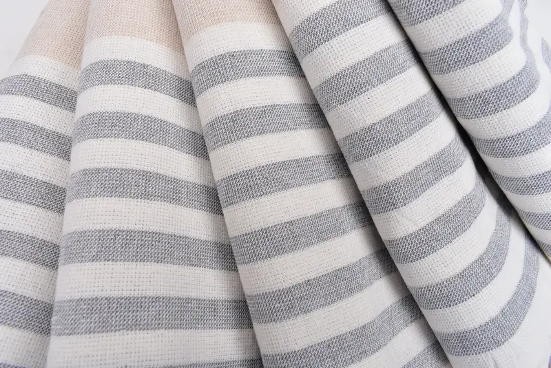 Housewarming Gift, Absorbent Turkish towel, Sand-resistant towel, Summer Towel, 68x36 Cotton Striped Terry Towel, Mother Of The Groom Gift - 5