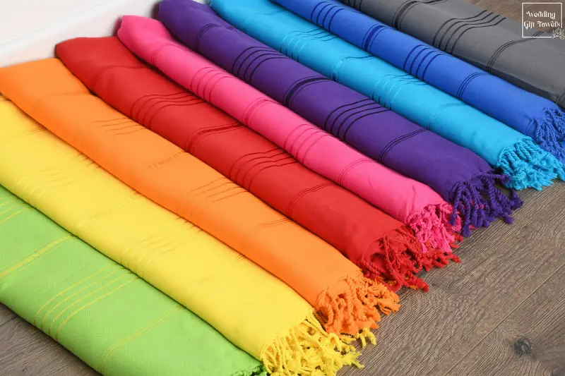 Monogrammed Turkish Beach Towel Cotton, Beige, Country & Barn, 40x70 Inches