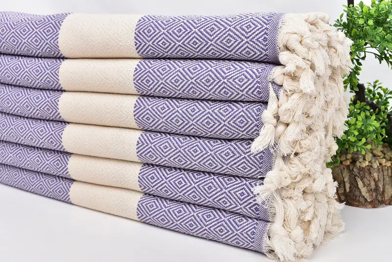 Quick-dry towel, Yoga Towel, Eco-Friendly Turkish Towel, Turkish bath towel, Grandma Gift, Lightweight Turkish towel, Sand-Resistant Peshtemal - 3