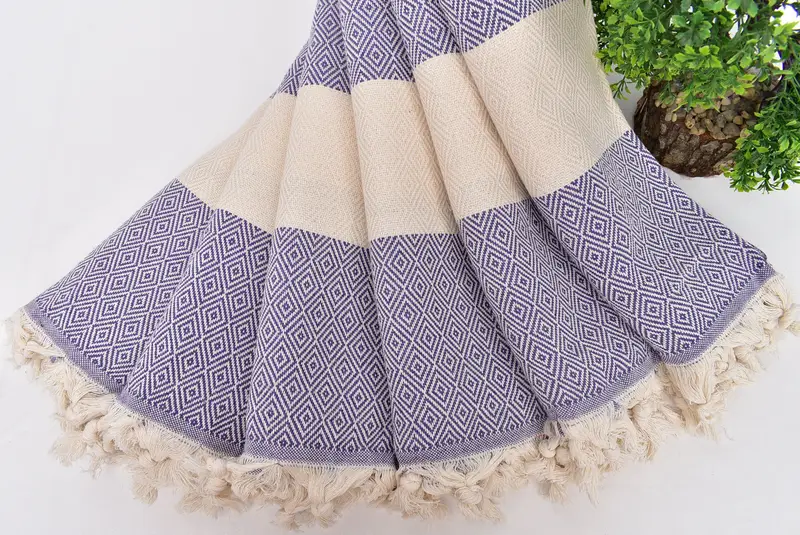 Quick-dry towel, Yoga Towel, Eco-Friendly Turkish Towel, Turkish bath towel, Grandma Gift, Lightweight Turkish towel, Sand-Resistant Peshtemal - 4