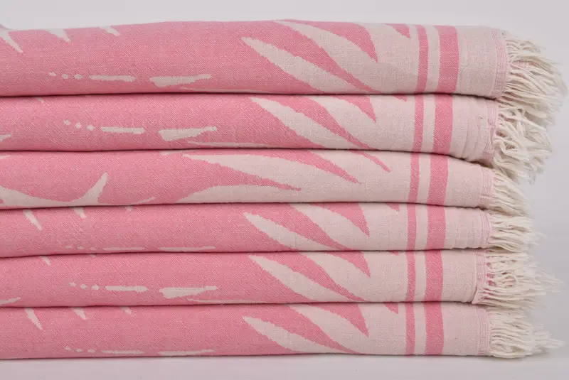 Cotton towel, Personalized Wedding Gift, Beach Towel Bulk, Handmade Turkish hammam towel, Gift Towel, 70x36 Cotton Floral Patterned Towel - 4