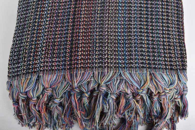 Woven Throw Blanket, Large Beach Towel Personalized, Decorative Blanket, 90x88 Cotton Colorful Diamond Towel, Custom Gift, Bachelorette Party Favors - 10