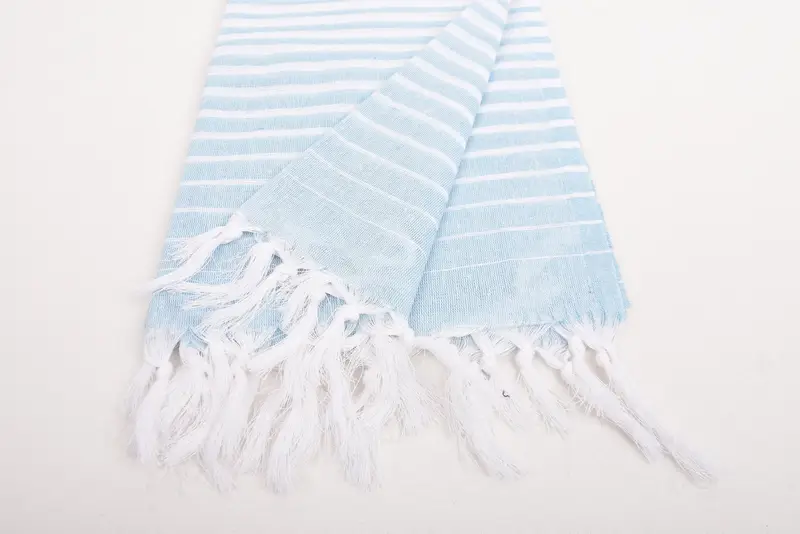 Personalized Bridesmaid Beach Towel, Gift For Coworker, Personalized Towel, Bridesmaid Gift, 70x40 Cotton Striped Towel, Embroidered Towel - 7
