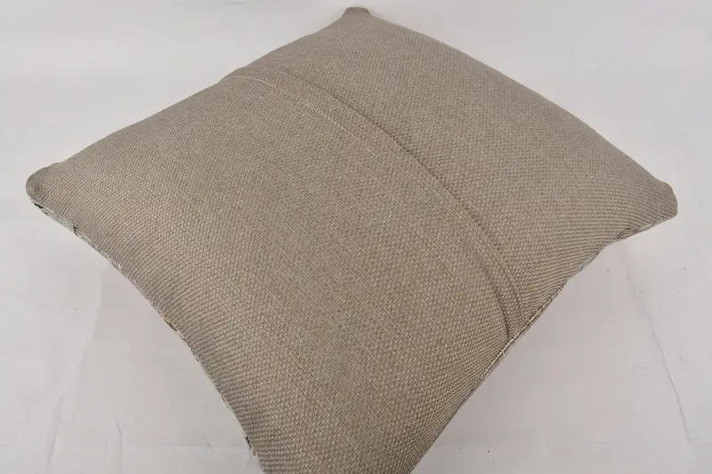 Vintage Pillow, Ethnical Kilim Rug Pillow, 24x24 Beige Pillow Case, Cushion Case, Antique Pillows, Shabby Chic Pillow Sham, Art Deco Cushion - 7