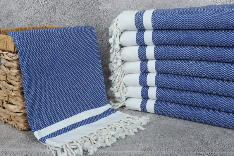 Christmas Favors, Custom Turkish Towel, Valentines Day Gift For Her, Summer Gift, Luxury towel, Lightweight towel, 70x40 Cotton Striped Towel - 3