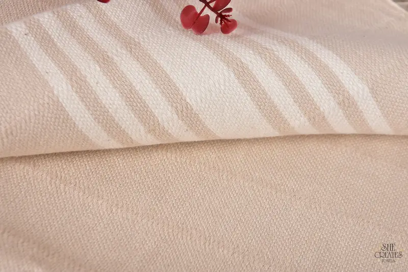 64x36 Baumwollstreifentuch, sandresistente türkische Handtuch für den Strand, individuell - 6